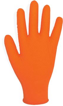 Image de Gants jetables nitrile orange